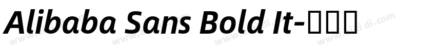Alibaba Sans Bold It字体转换